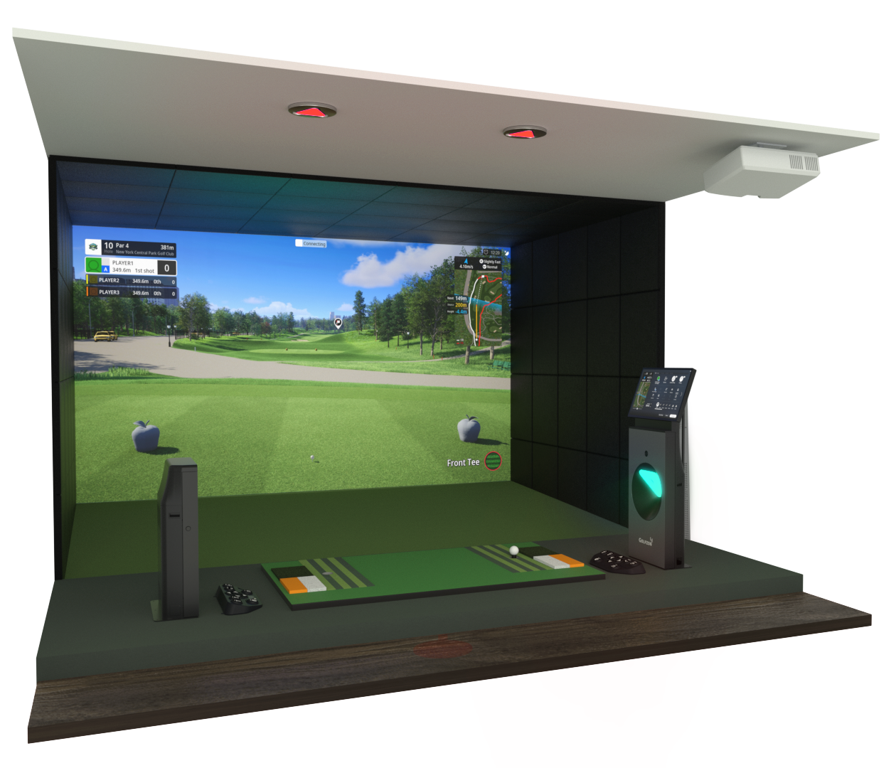 GolfZon TwoVision NX — Interactive Component Explorer