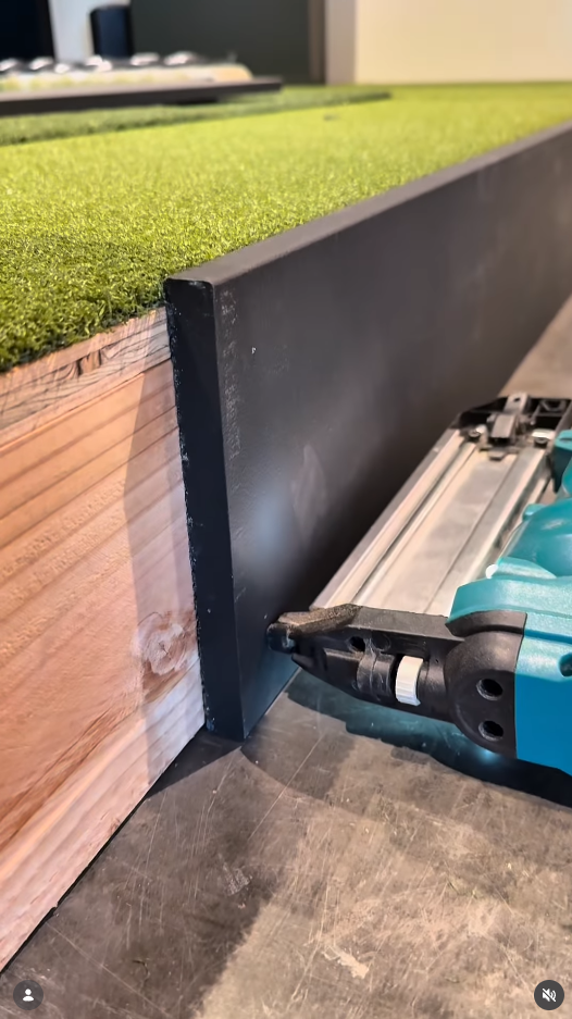 Turf trim detail work