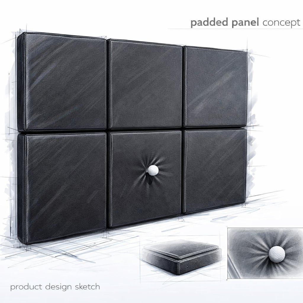 Impact protection padded panels
